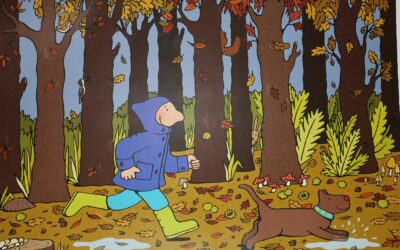 Herfstwandeling in het bos