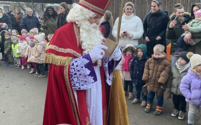 De sint op bezoek !