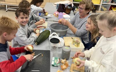 Soep maken net voor de vakantie, mmmm