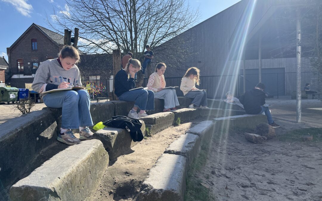 Lezen met de zon op je snoet, zalig!