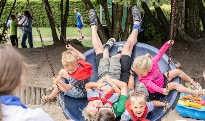 Speelpleinanimatoren op bezoek vandaag!